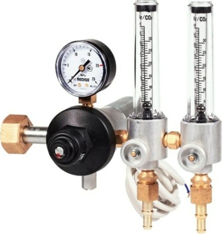 Регулятор расхода газа REDIUS У-30/АР-40-КР1-Р2 манометр + два ротаметра (с поверкой) [00-00002715]