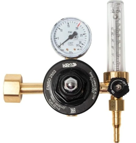 Регулятор расхода KRASS Base Control SE FLOW с ротаметром для углекислоты и аргона, ПОВЕРЕННЫЙ [0870460KRPV]