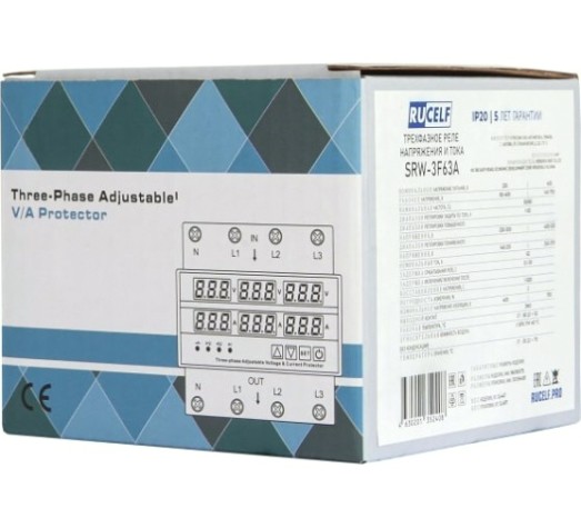 Реле RUCELF SRW-3F63A напряжения трехфазное