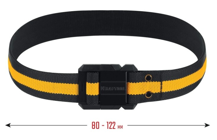 Ремень рабочий KRAFTOOL KB-1 длина 80-122 см [38764]