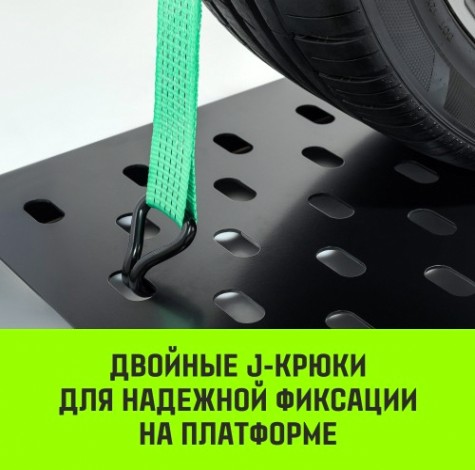 Ремень стяжной HITCH REGULAR 50мм STF 400 DaN автовозный 3000кг 3м (3шт) [SZ068107]