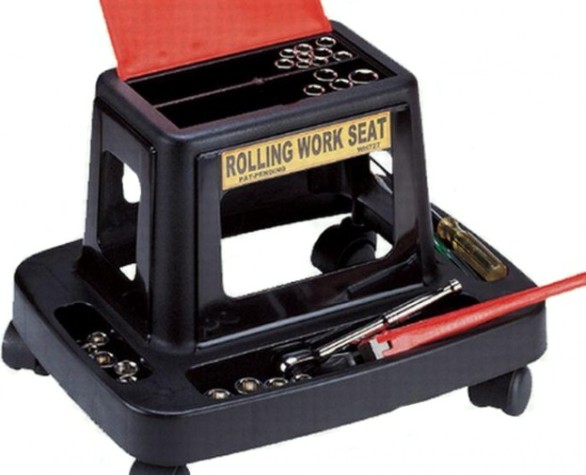 Ремонтное сиденье WH-727 на роликах, пластик, до 260 кг