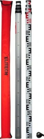 Рейка нивелирная 4 ELITECH 2210.000500 телескопическая [185180]