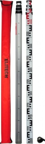 Рейка нивелирная 5 ELITECH 2210.000600 телескопическая [185181]