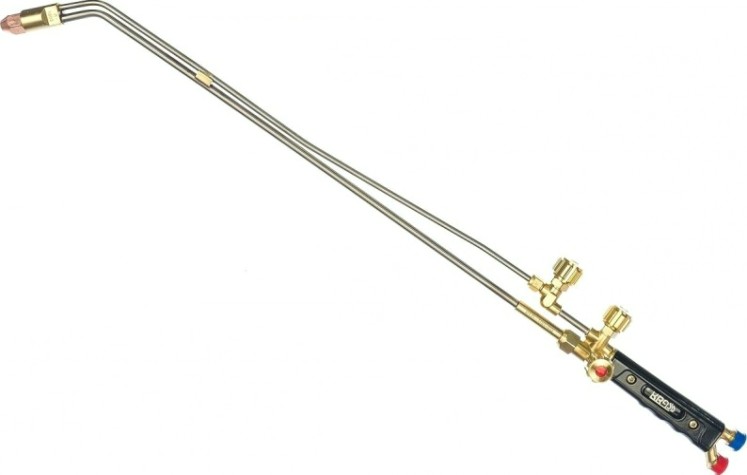 Резак пропановый KRASS Р1П-100-УД удлинен. (вент. до 100 мм) L=765 мм, вн № 1,2,3,4 [2117531]