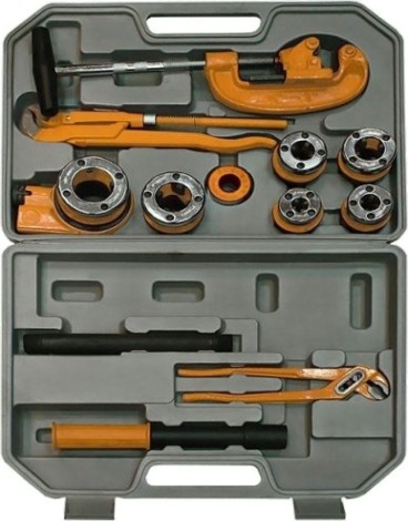 Резьбонарезной комплект Sparta 11 предметов от 1/4" до 1 1/4" [773345]