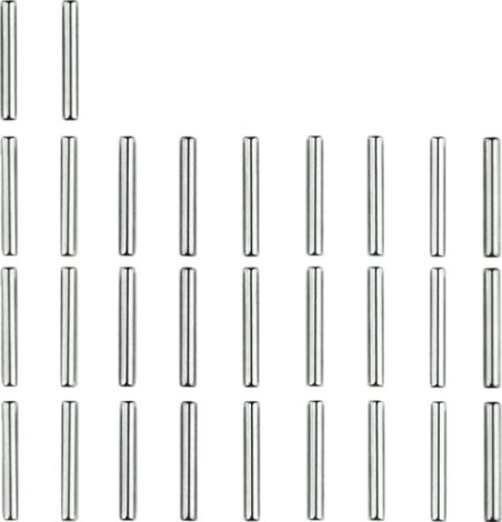 Ролики подшипника поршня игольчатые SKIPPER для Yamaha 5D/E8 (28шт) [SK93602-14118]