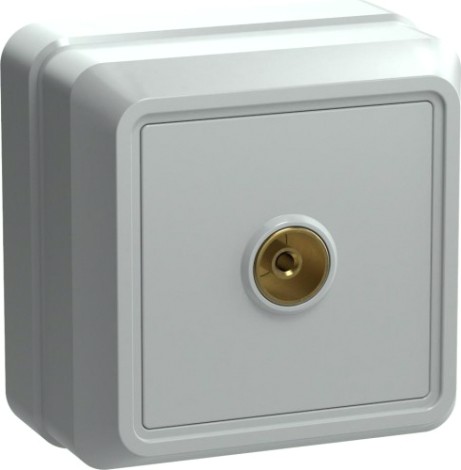 Розетка 1-местная IEK РТВ20-ОБ телевизионная белая [EAO10-K01-DC]