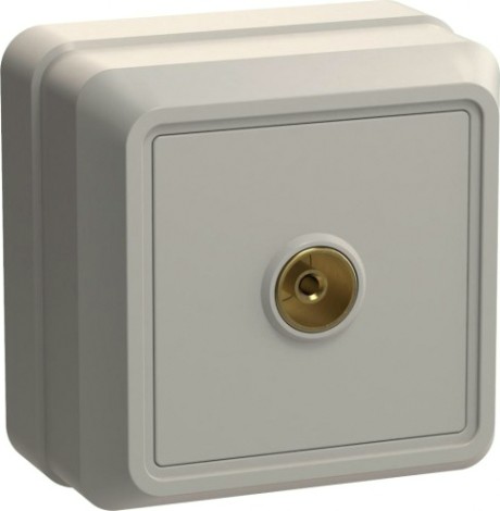 Розетка 1-местная IEK РТВ20-ОКм телевизионная кремовая [EAO10-K33-DC]