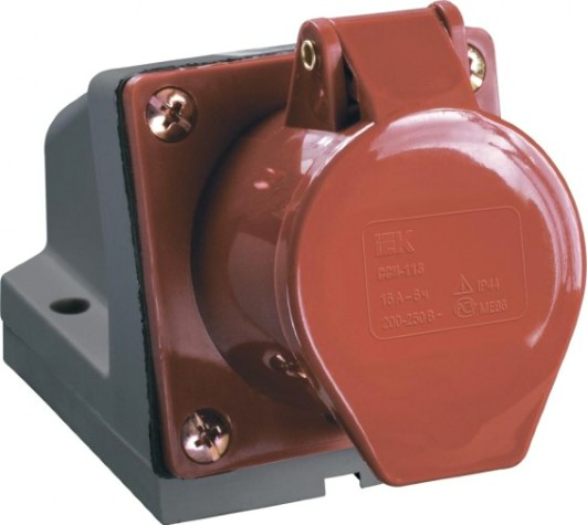 Розетка IEK ССИ-125 оп 32а 380в 3p+pe+n ip44 [PSR12-032-5]