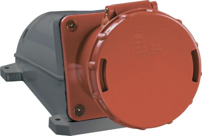 Розетка IEK ССИ-134 оп 63а 380в 3p+pе ip54 [PSR12-063-4]