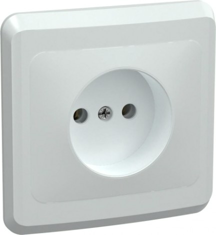 Розетка IEK Вега РС10-2 1-м сп 10а ip20 без заземл. [ERV10-K01-10-DM]