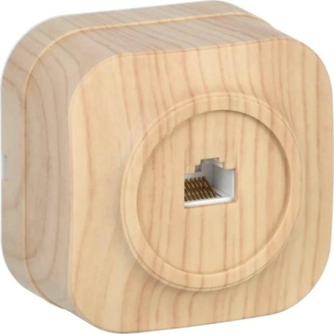 Розетка компьютерная IEK Glory РК10-ХС 1-м сосна [EKH10-K34]