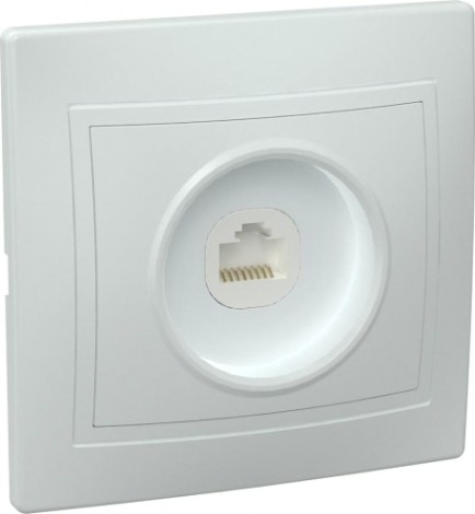 Розетка компьютерная IEK Кварта РК10 1-м сп ip20 [EKK10-K01-DM]