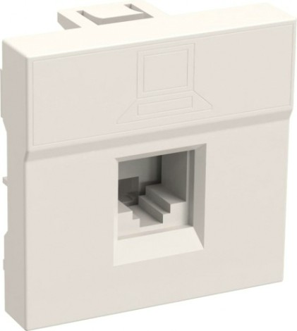 Розетка компьютерная IEK Праймер РКИ-20-00-П 2мод. RJ45 кат.5E UTP механизм [CKK-40D-RI2-K01]