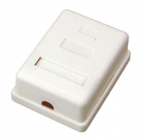 Розетка компьютерная REXANT 03-0122 (уп. 10 штук) внешняя, 1-порт RJ-45 (8P8C), f/UTP, CAT 5e [03-0122]