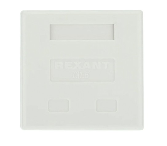 Розетка компьютерная REXANT 03-0136 внешняя, 2-порта RJ-45 (8P8C), UTP, CAT 6