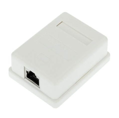 Розетка компьютерная REXANT 03-0142 внешняя, 1-порт RJ-45 (8P8C), FTP, CAT 6