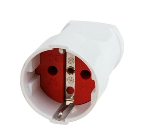 Розетка разборная REXANT 11-8528 Евро с з/к 16А белая