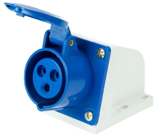 Розетка REXANT 11-8909 113 стационарная 2Р+РЕ 16А 220В IP44