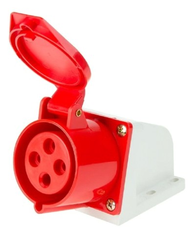 Розетка REXANT 11-8913 124 стационарная 3Р+РЕ 32А 380В IP44