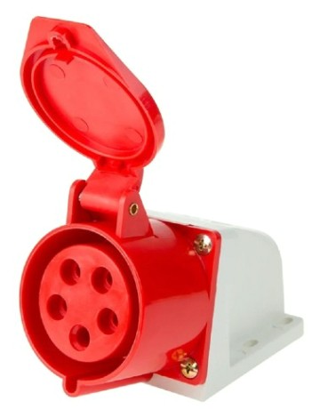 Розетка REXANT 11-8914 125 стационарная 3Р+РЕ+N 32А 380В IP44