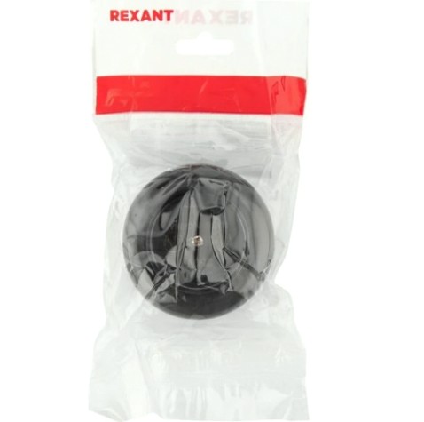 Розетка штепсельная REXANT 11-8980 карболитовая открытой установки б/з 16А, черная