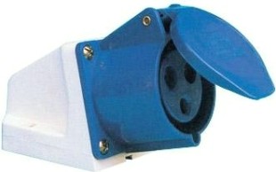 Розетка силовая EKF шт123 32А 2P+E