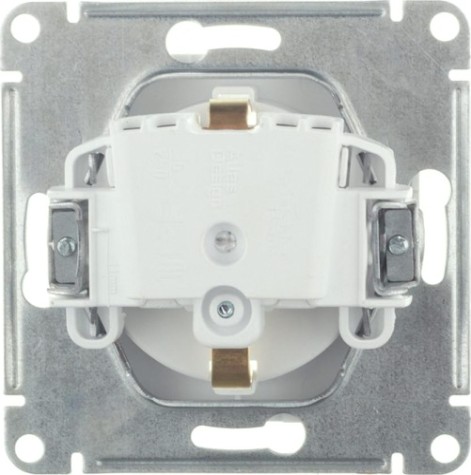 Розетка Systeme Electric AtlasDesign 1-м 16а ip20 с заземл., белая ATN000143 [ATN000143]