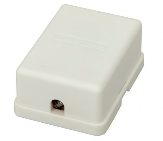 Розетка телефонная REXANT 03-0002 внешняя, 2 порта RJ-14 (6P4C), CAT 3, 50 шт/уп