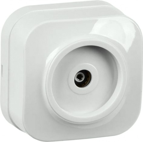 Розетка телевизионная IEK Glory РТВ20-ХБ 1-м белая [EAH10-K01]