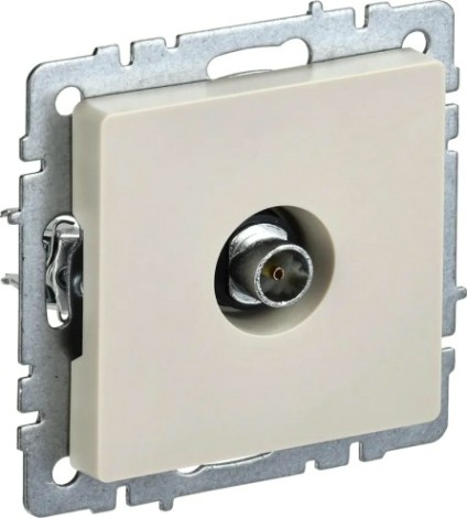 Розетка телевизионная IEK TV Brite РТВ11-0-БрКр оконечная беж. [BR-A10-O-K10]