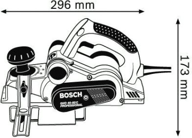 Рубанок сетевой BOSCH GHO 40-82 C [060159A760] Кейс