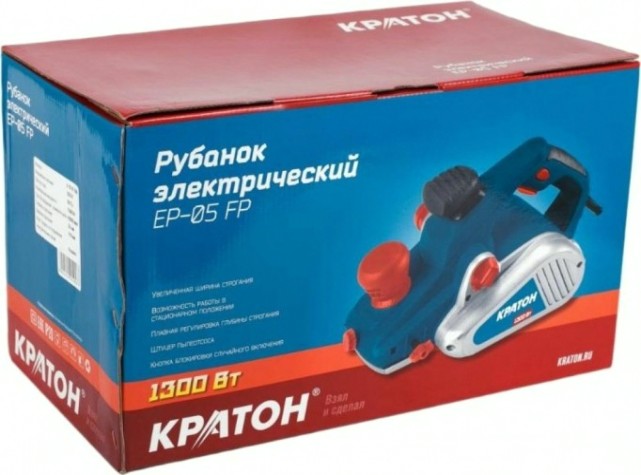 Рубанок сетевой КРАТОН EP-05 FP [3 10 01 006]