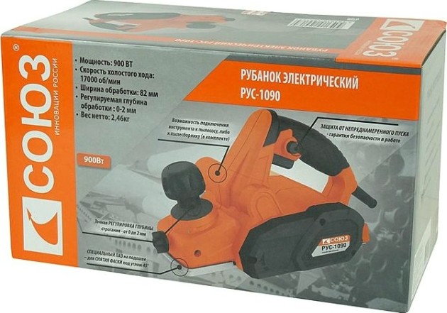 Рубанок сетевой СОЮЗ РУС-1090 Рубанок сетевой СОЮЗ РУС-1090