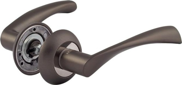 Ручка дверная НОРА-М 100 А AL комплект "Графит" [16390]