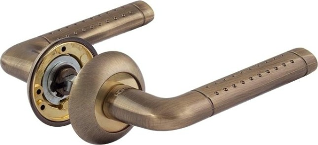 Ручка дверная НОРА-М 101 А AL комплект "Старая бронза" [15400]