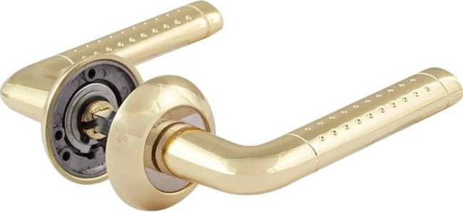 Ручка дверная НОРА-М 101 А AL комплект "Золото" [15313]