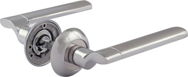Ручка дверная НОРА-М 103 А AL комплект "Хром" [15319]