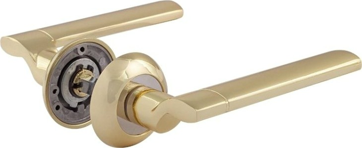 Ручка дверная НОРА-М 103 А AL комплект "Золото" [15318]