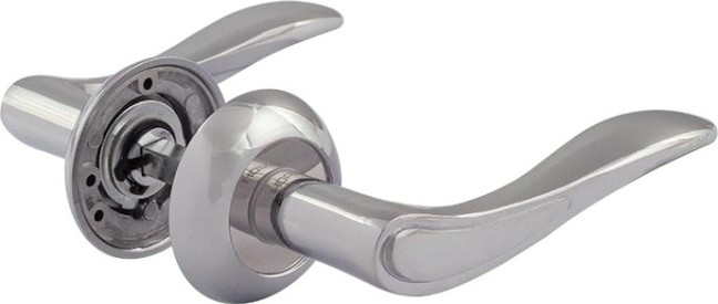 Ручка дверная НОРА-М 105 А Al комплект "Хром" [15501]