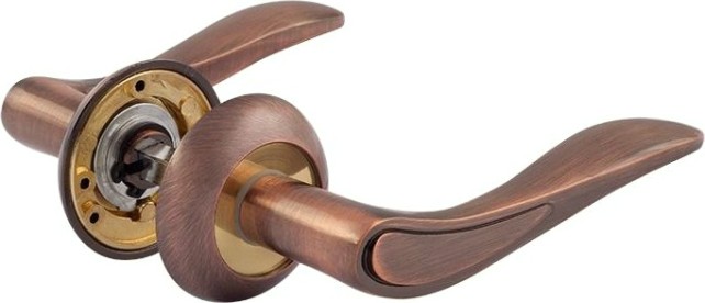 Ручка дверная НОРА-М 105 А Al комплект "Старая медь" [15940]