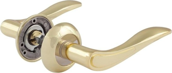 Ручка дверная НОРА-М 105 А Al комплект "Золото" [15500]