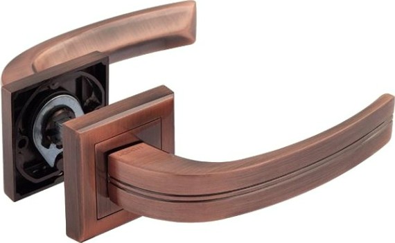 Ручка дверная НОРА-М 106 К Al комплект "Старая медь" [16055]