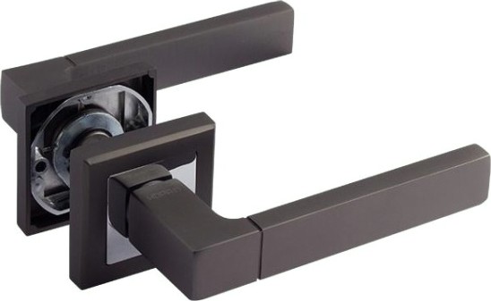 Ручка дверная НОРА-М 109 К Al комплект "Графит" [16254]