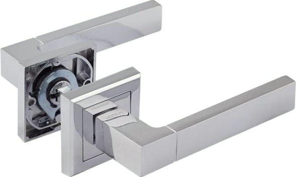 Ручка дверная НОРА-М 109 К Al комплект "Хром" [16132]