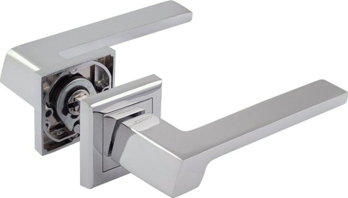 Ручка дверная НОРА-М 111 K Al комплект "Хром" [16255]