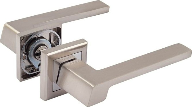 Ручка дверная НОРА-М 111 K Al комплект "Матовый никель" [16256]