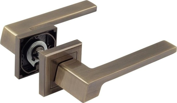 Ручка дверная НОРА-М 111 K Al комплект "Старая бронза" [16258]