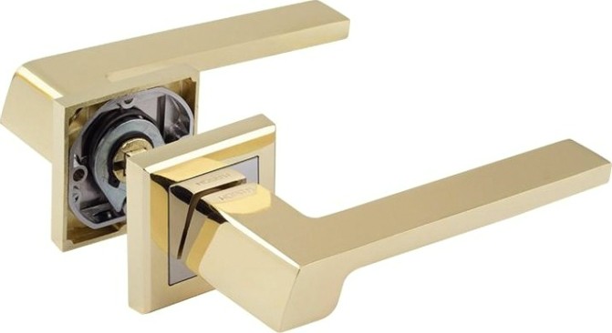 Ручка дверная НОРА-М 111 K Al комплект "Золото" [16392]